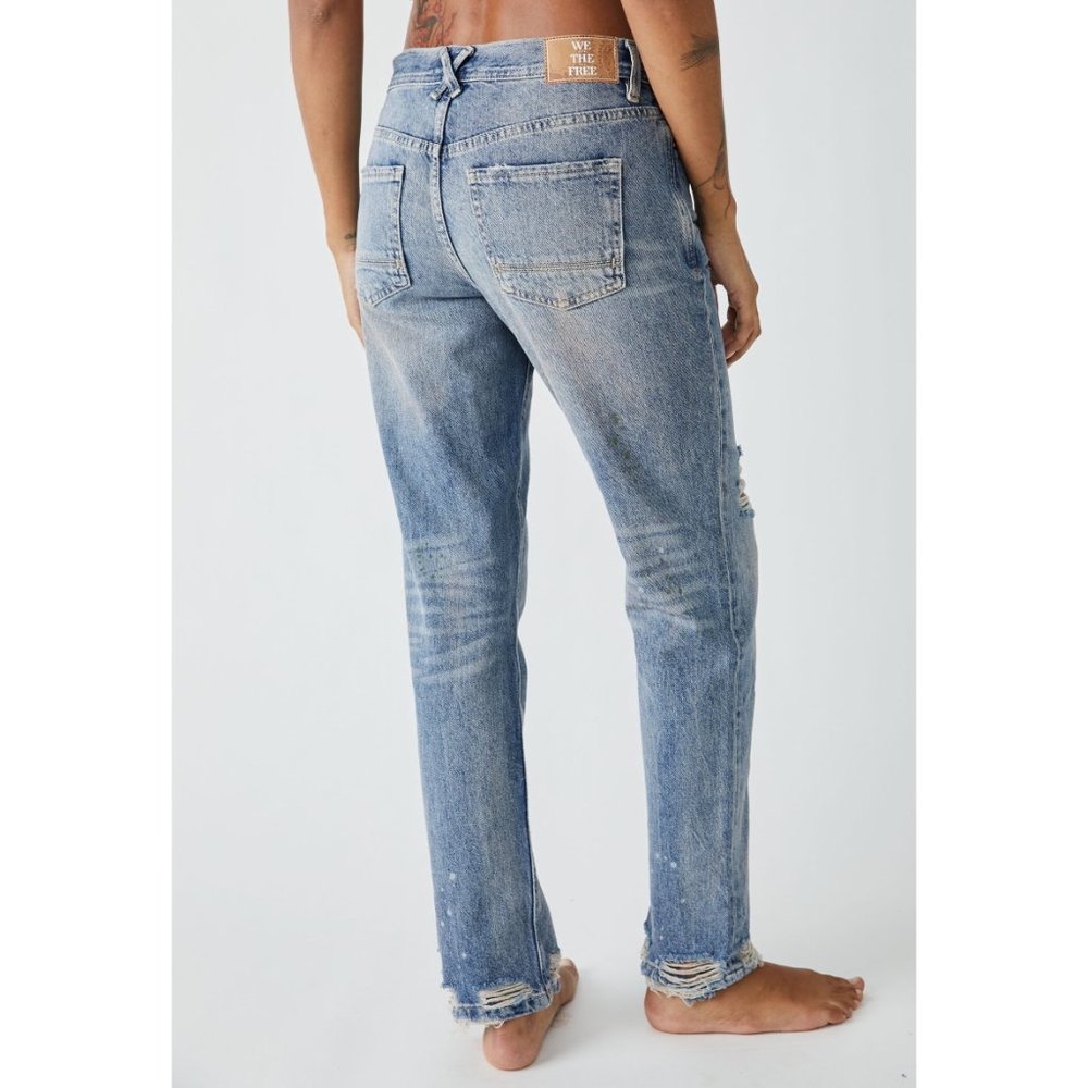 🎉LAST CHANCE🎉 FREE PEOPLE Unknown Legend Slim Jeans / Outlaw - Picture 4 of 8